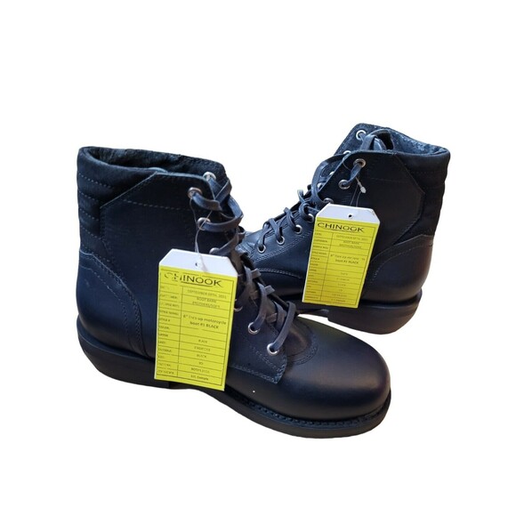 Brothers & Sons Chinook Men's 9 Biker Motorcycle Combat Boot Oil Resistant - Picture 3 of 10